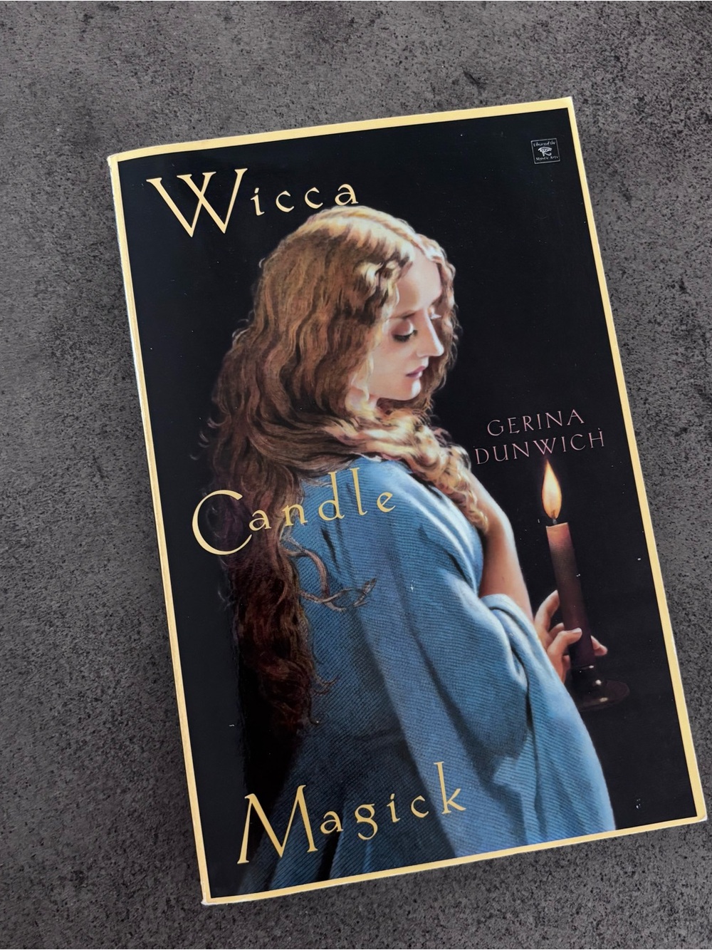 Wicca Candle Magick by Gerina Dunwich - Blue Cover vintage book